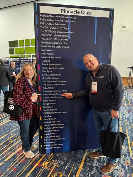 An image of the owners at the 2026 FASTSIGNS Awards Convention.